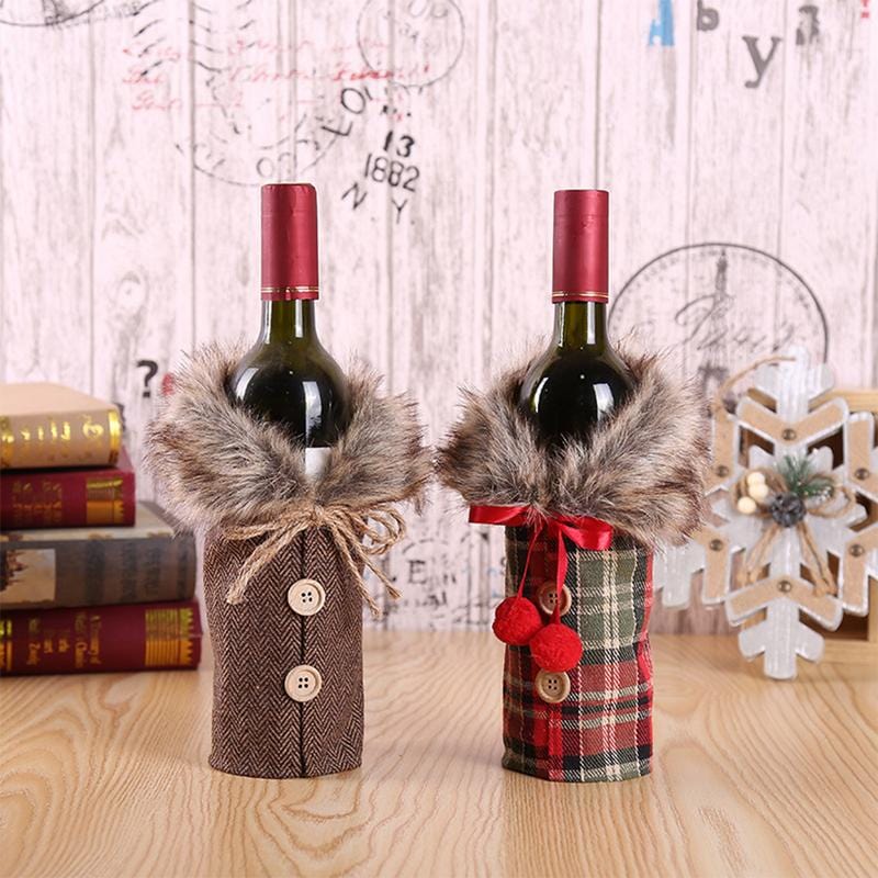 Festive Wine Bottle Covers