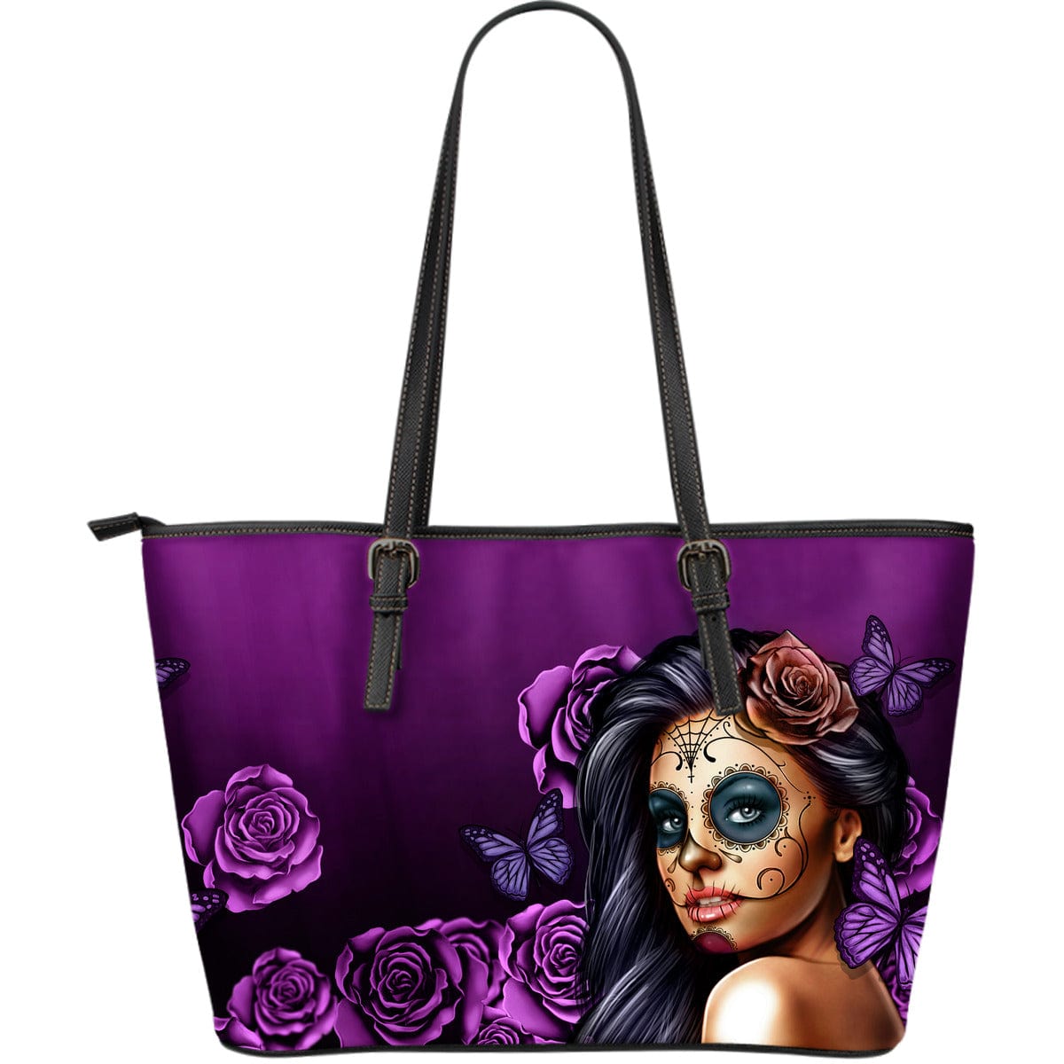 Leather Tote Bags - Calavera Fine Art Collection