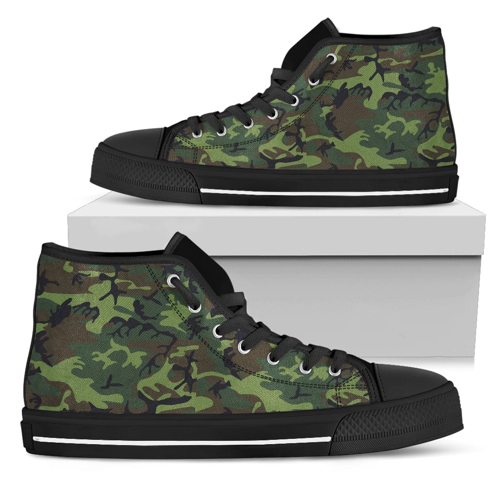 High-Top Sneakers ~ Green Camo