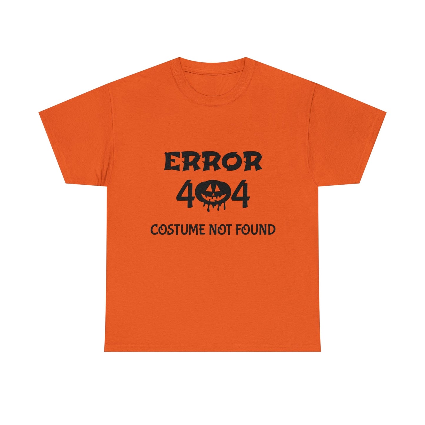 ERROR 404 Costume Not Found - Orange