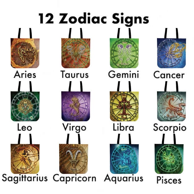 Tote Bags - Canvas - Zodiac Signs