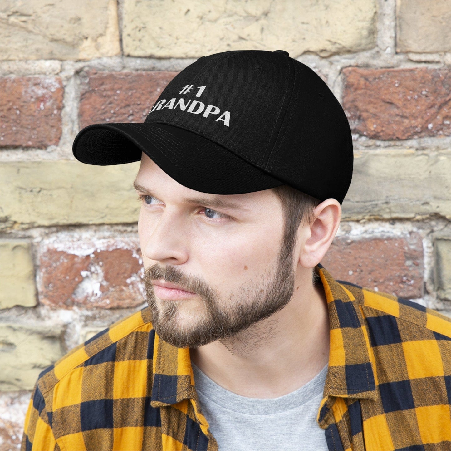 No1 Grandpa Embroidered Ballcap