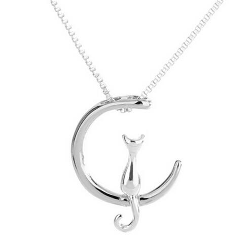 Cat Moon Necklace