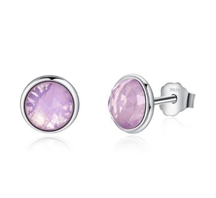 925 Sterling Silver Birthstone Stud Earrings