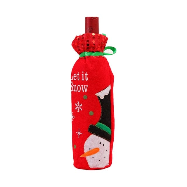 Christmas Wine Bottle Covers