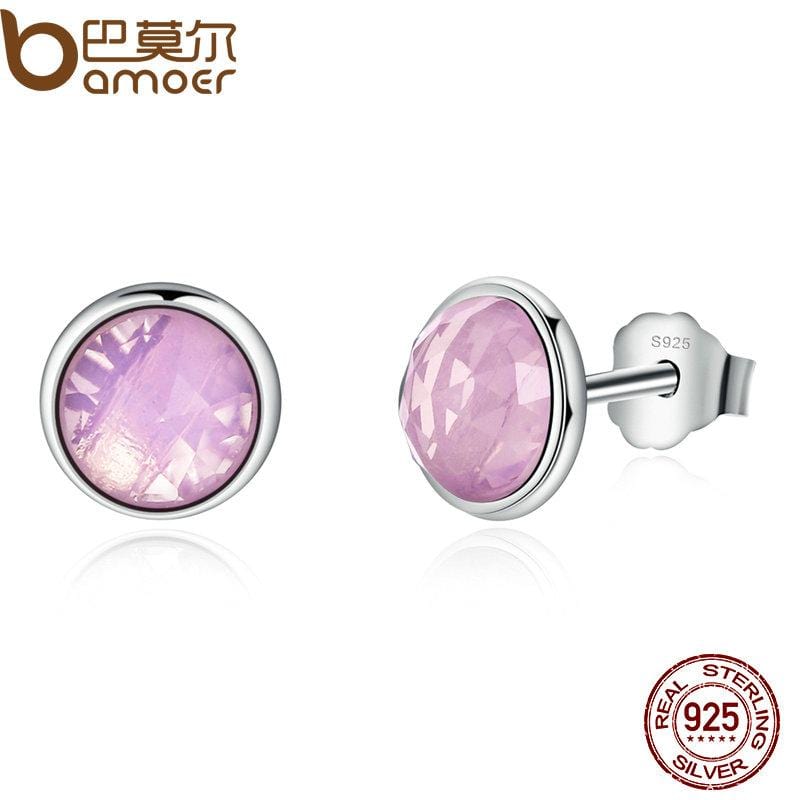925 Sterling Silver Birthstone Stud Earrings