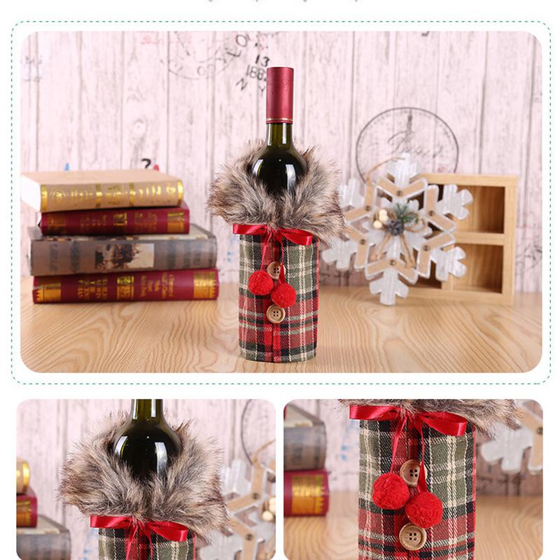 Festive Wine Bottle Covers