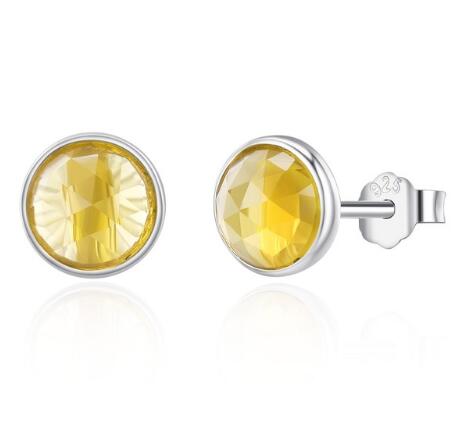 925 Sterling Silver Birthstone Stud Earrings
