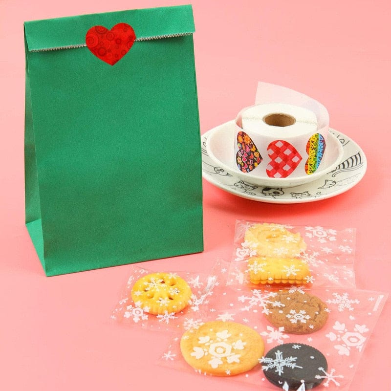 Valentine's Day Heart Shape Labels - 500pcs