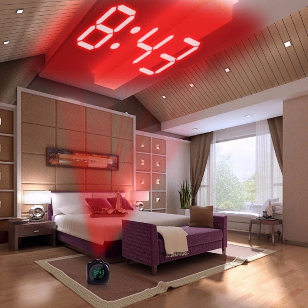 Laser Projection Alarm Clock