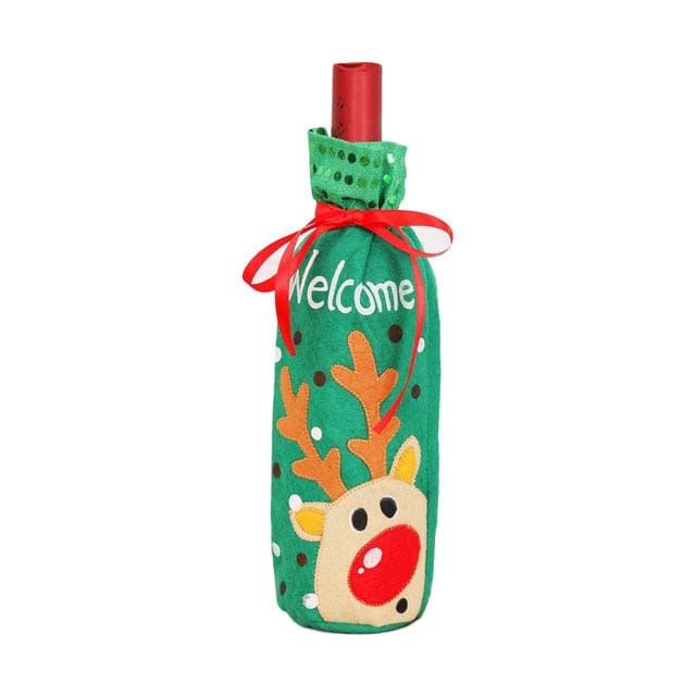 Christmas Wine Bottle Covers