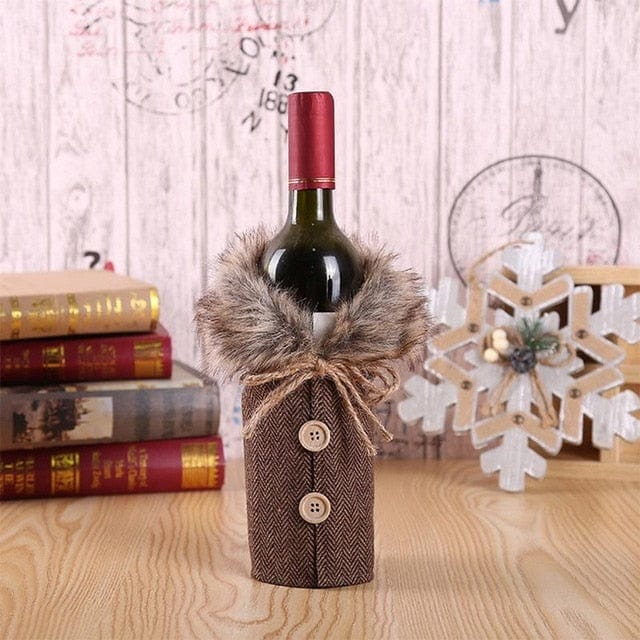 Festive Wine Bottle Covers