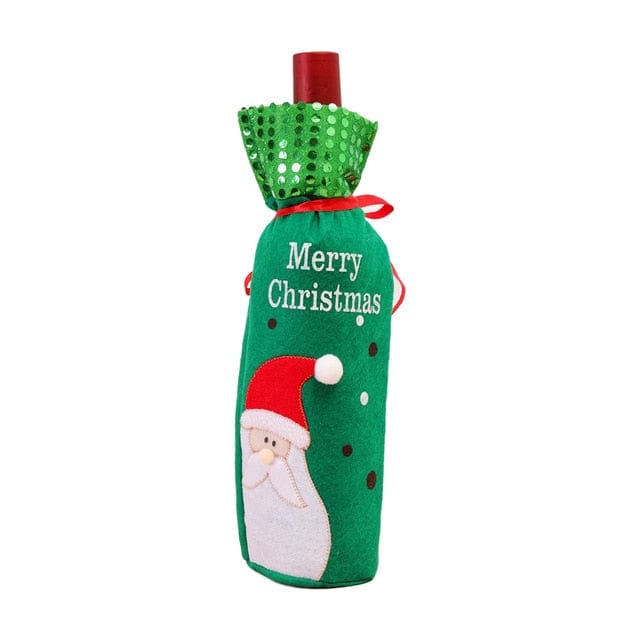 Christmas Wine Bottle Covers