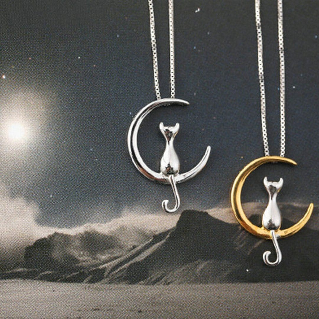 Cat Moon Necklace
