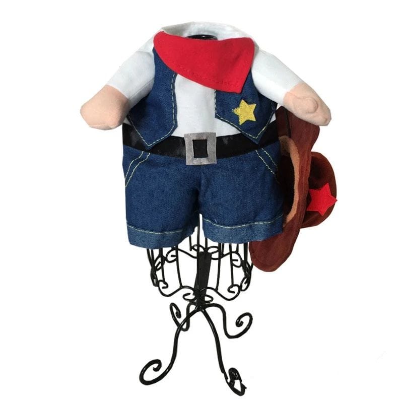 Funny Pet Halloween Costume Cowboy