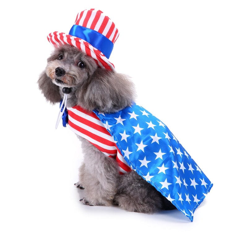Funny Pet Halloween Costume American Patriot