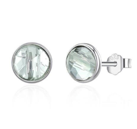 925 Sterling Silver Birthstone Stud Earrings