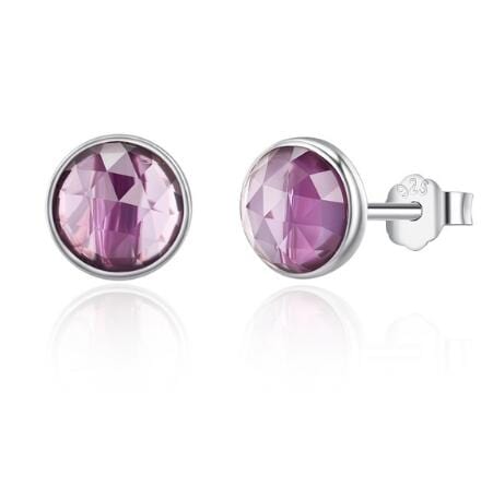 925 Sterling Silver Birthstone Stud Earrings