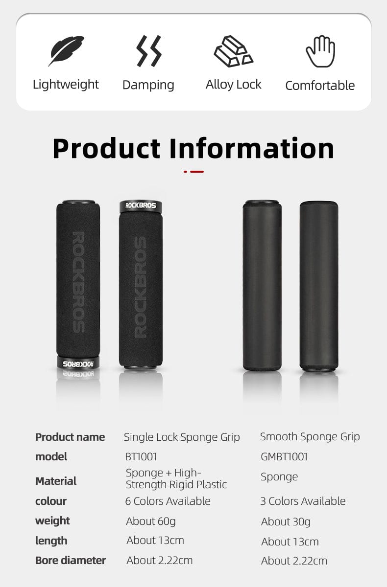 Shock-Absorbing Silicone Bike Grips