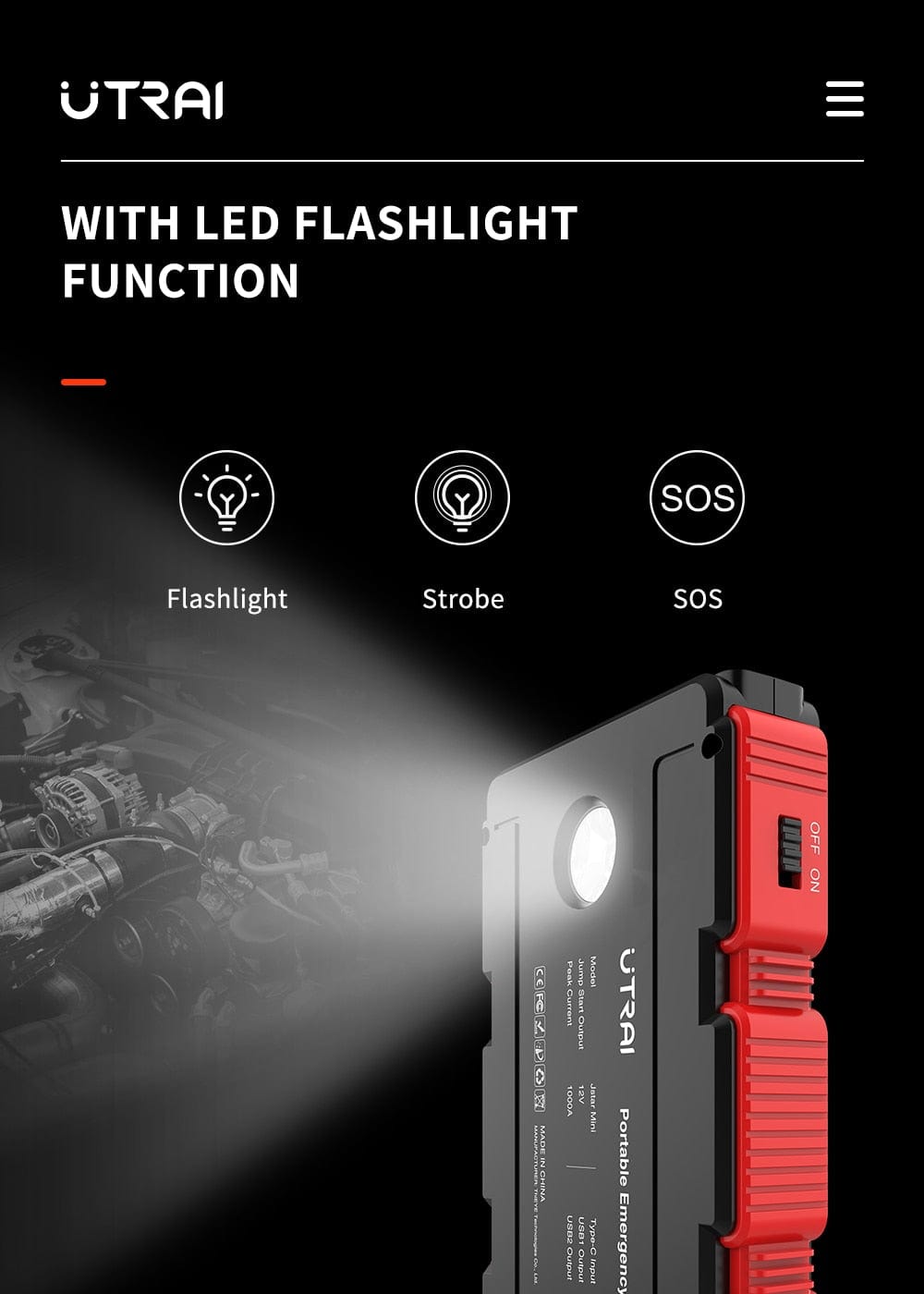 Portable Car Jump Starter