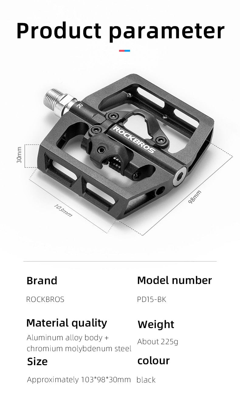 Non-Slip Aluminum Alloy MTB Bike Pedals