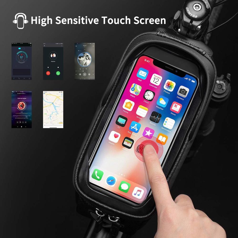 Top Tube Waterproof Touch Screen Bike Bag
