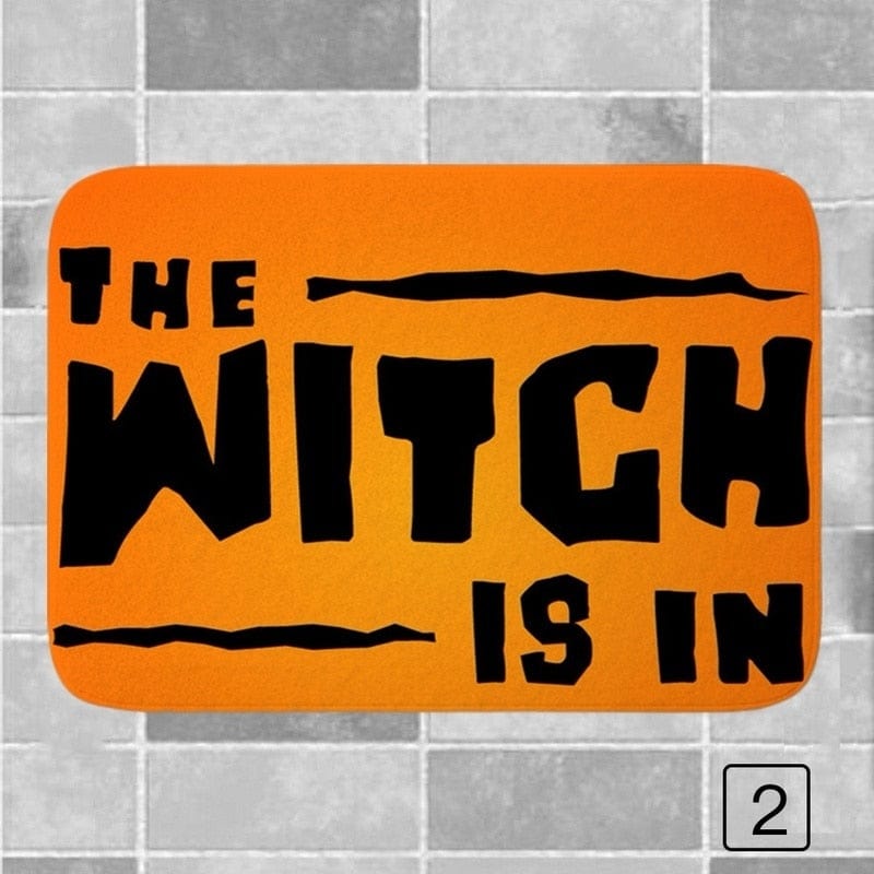 Halloween Witch Door Mat