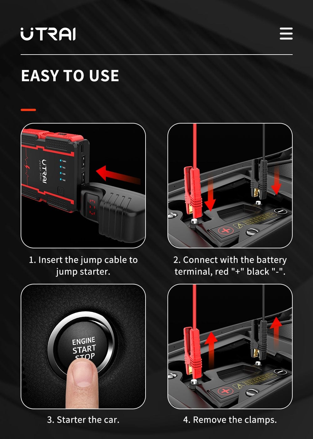 Portable Car Jump Starter