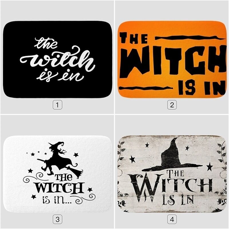 Halloween Witch Door Mat