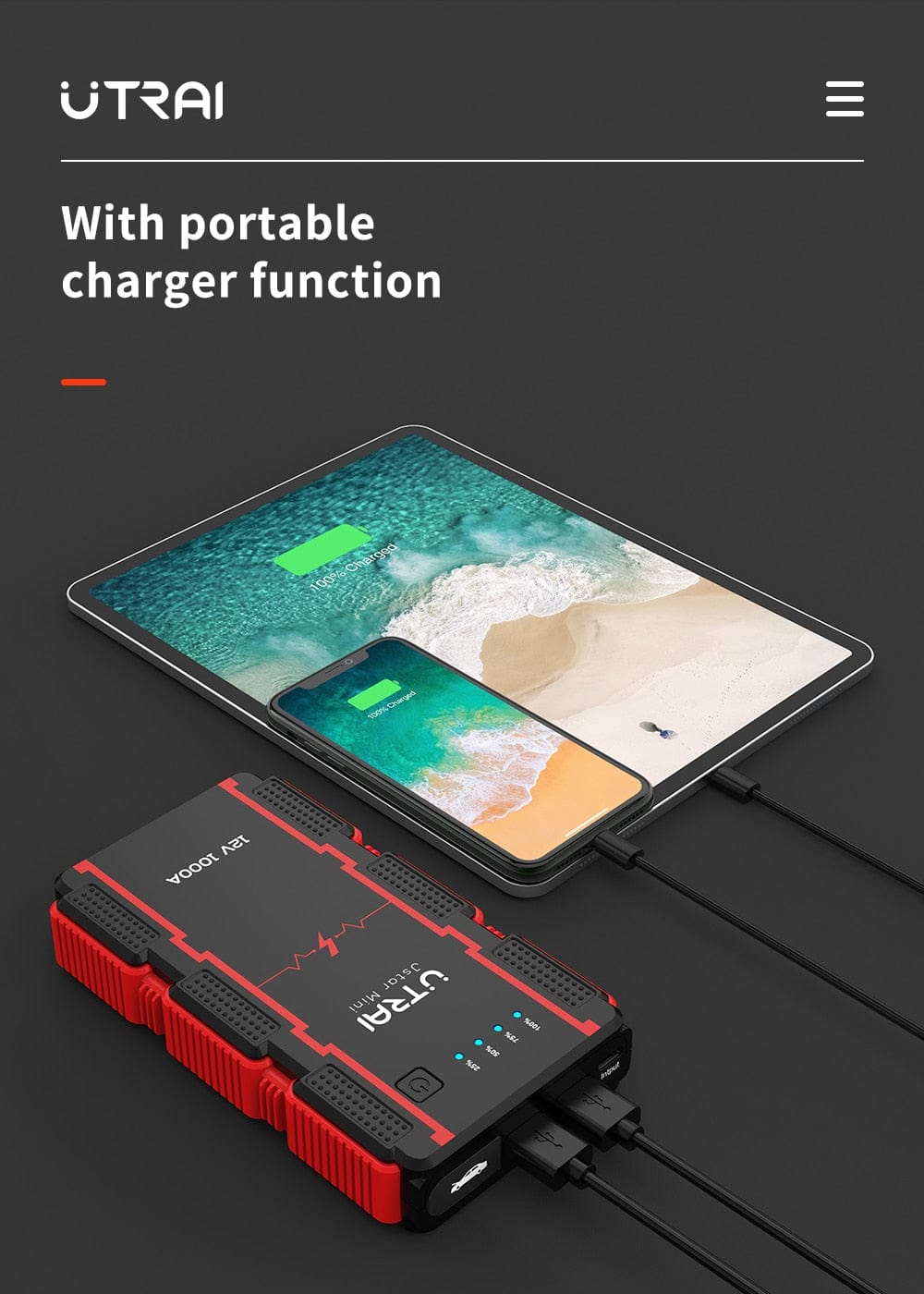 Portable Car Jump Starter