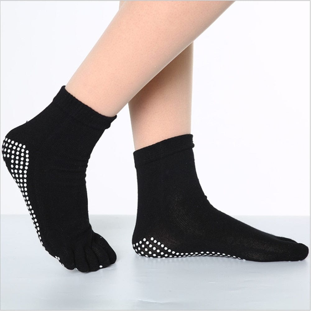 Cute and Fun Yoga Non-Slip Toe Socks