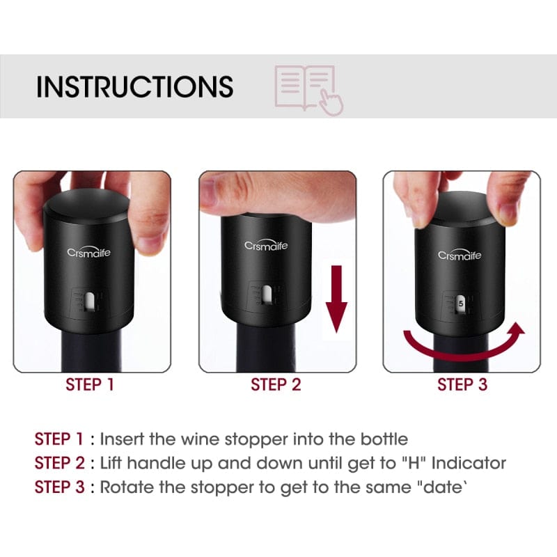 Wine Bottle ABS Vacuum Cap Stopper Sealer