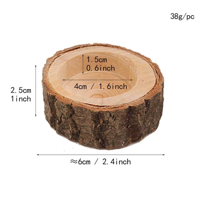 Mini Wooden Candle Holders
