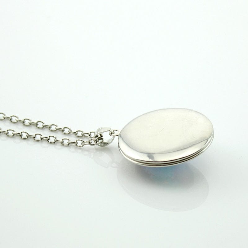 Raven Glass Pendant Necklace