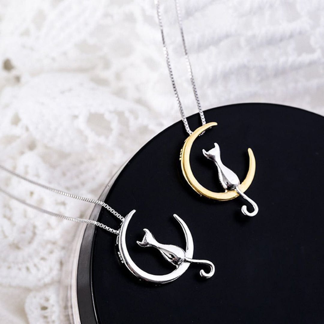 Cat Moon Necklace