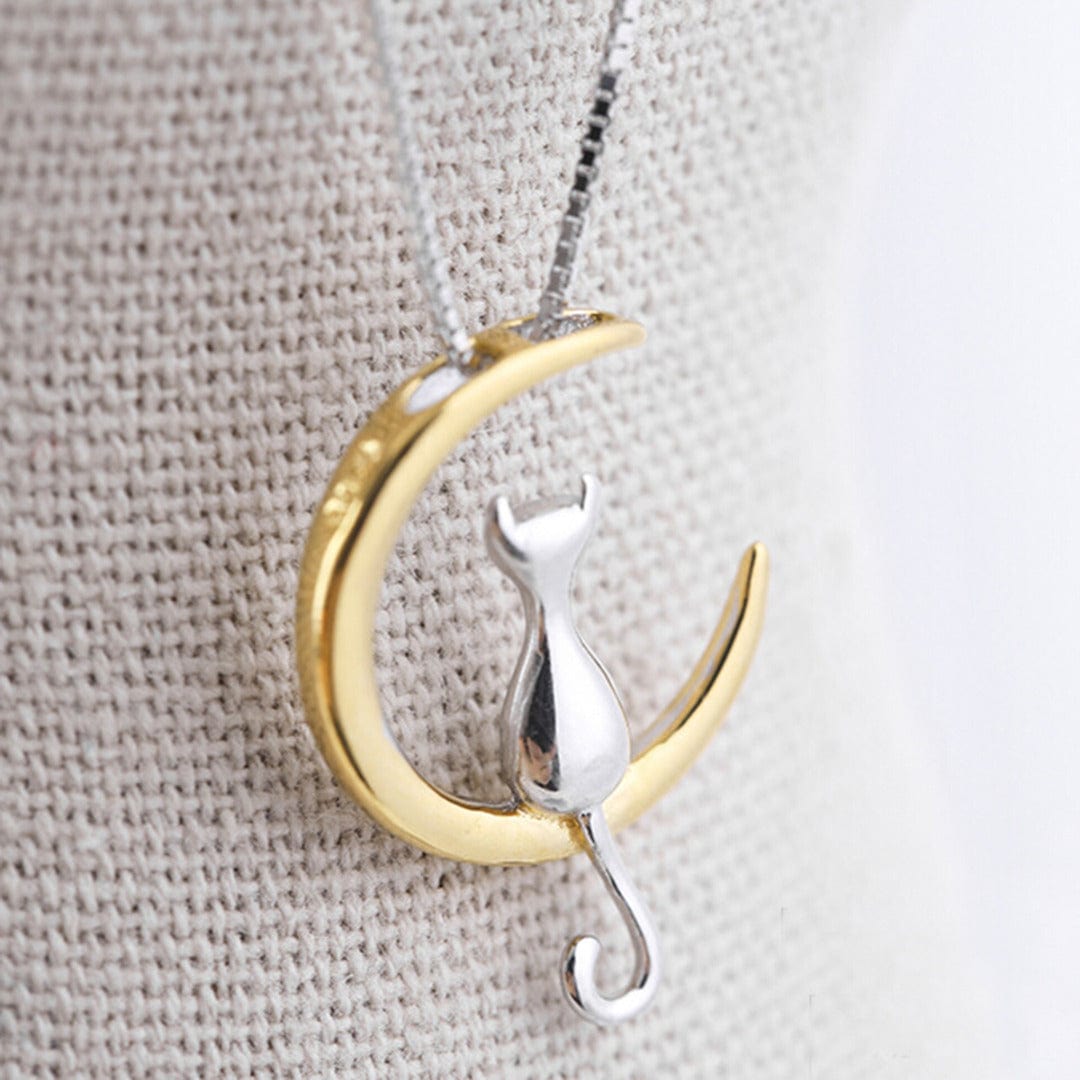 Cat Moon Necklace
