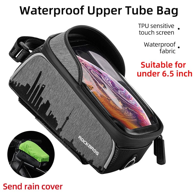 Top Tube Waterproof Touch Screen Bike Bag