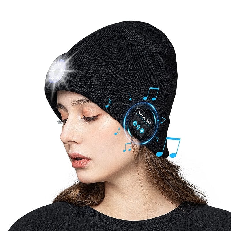 Unisex LED Beanie With Bluetooth Built-In Headphones