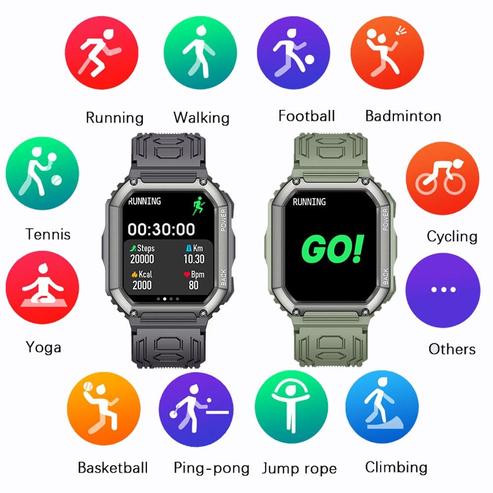 SENBONO Men's Smart Bluetooth Fitness Watch for IOS & Android