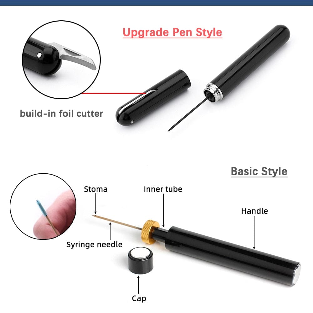 Stainless Steel Wine Air Pressure Pump Corkscrew Cork Remover