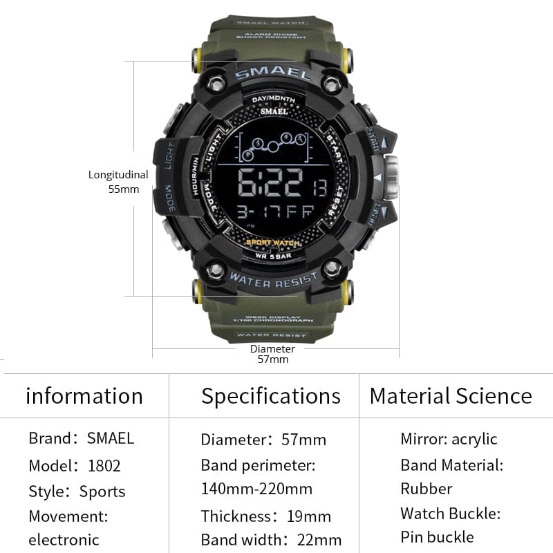 Men's Military Water Resistant Watch