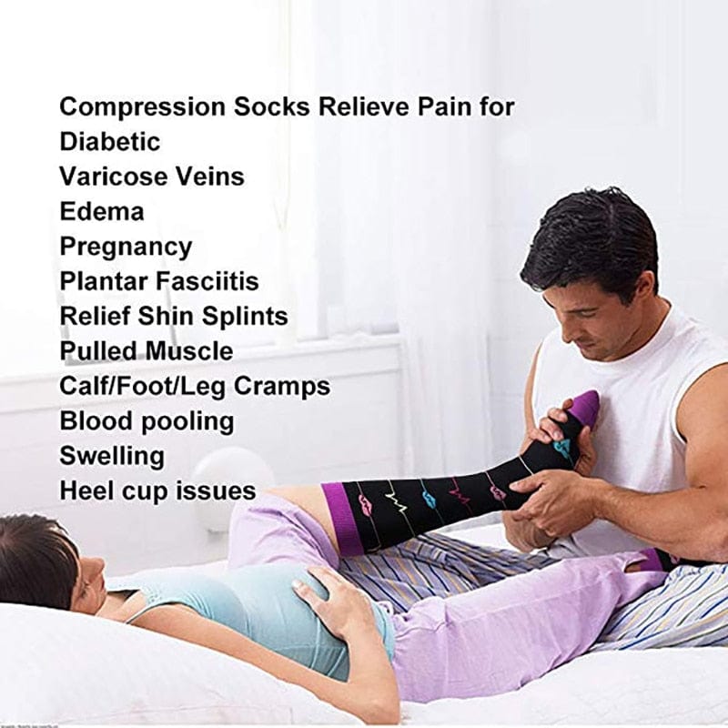 Knee-High Compression Socks - Art