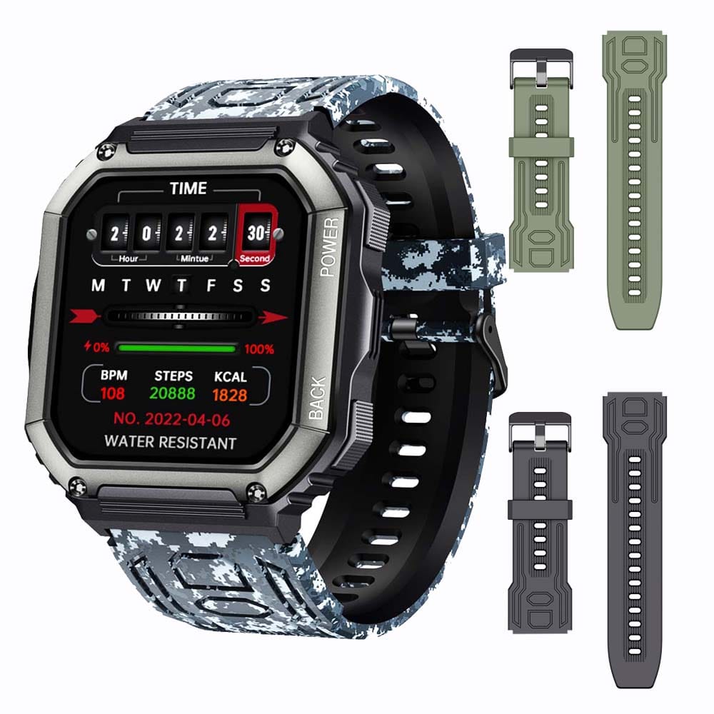 SENBONO Men's Smart Bluetooth Fitness Watch for IOS & Android