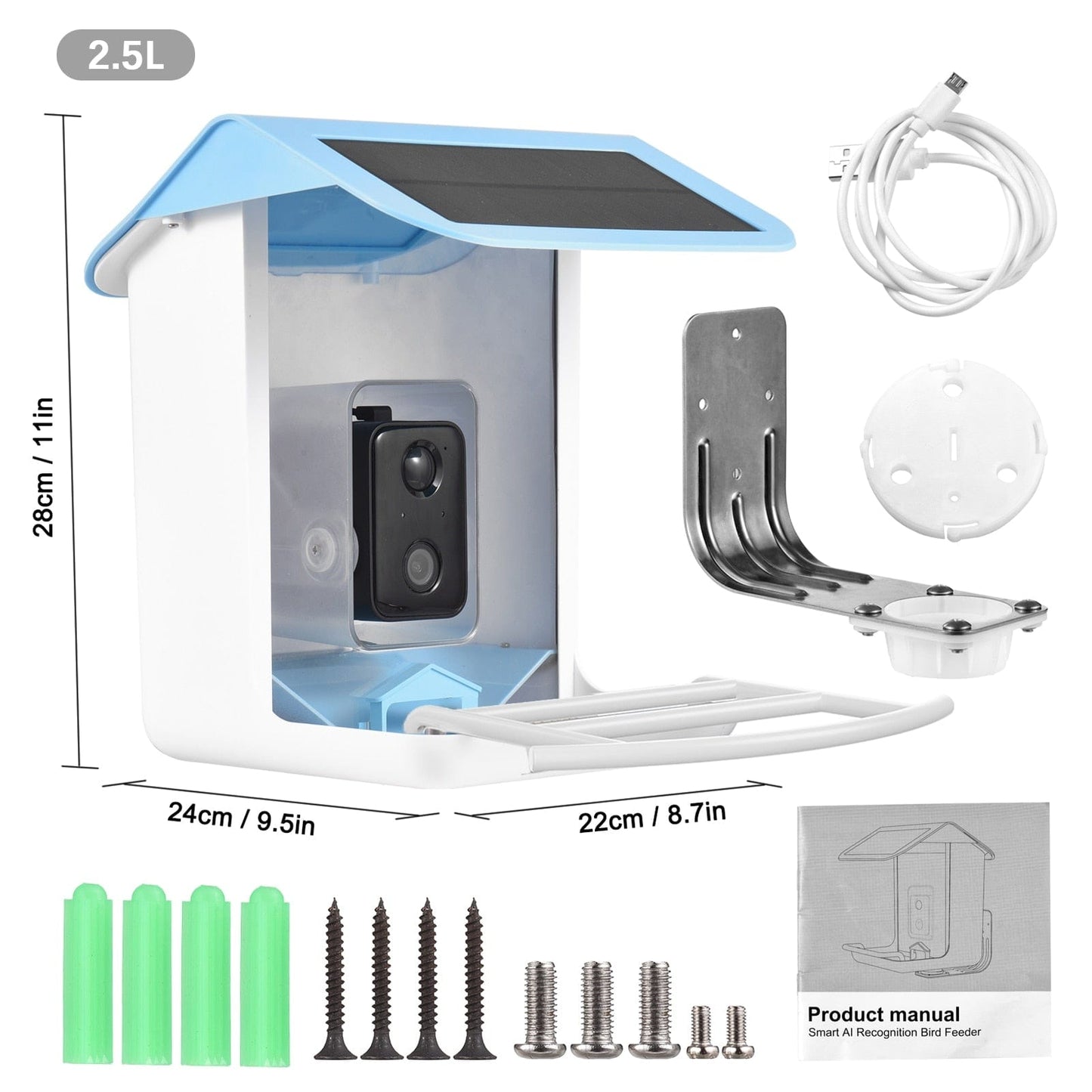 Wireless WiFi Solar Camera Bird Feeder
