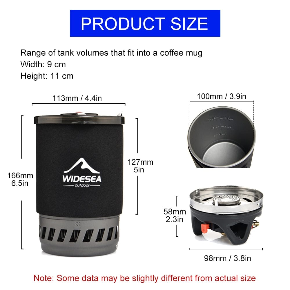 Outdoor Camping Gas Burner French Coffee Press