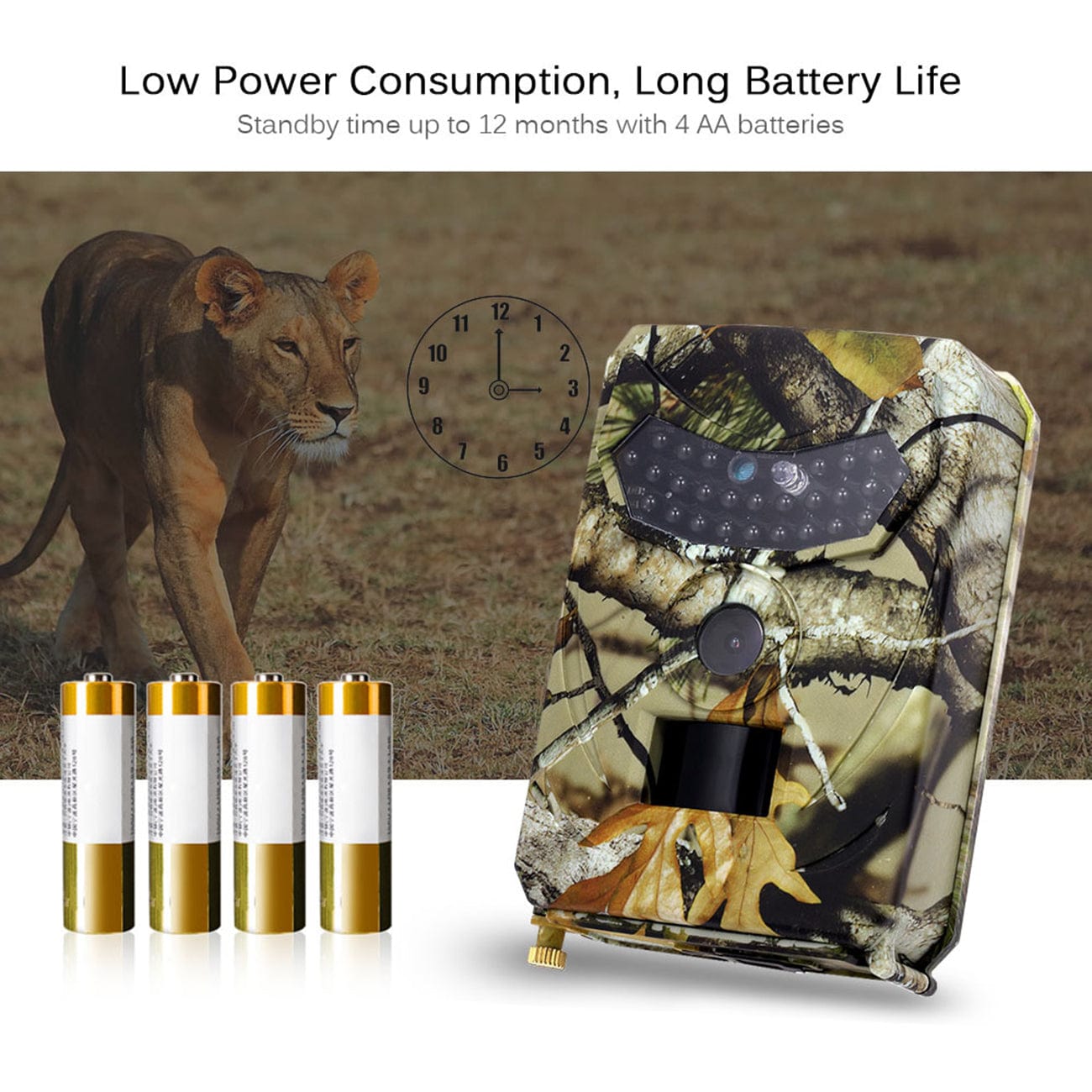 12MP 1080P Night Vision Trail Wildlife Camera