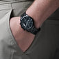Personalized Black Chronograph Watch