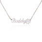 Personalized Paw Print Name Necklace - GiddyGoatStore