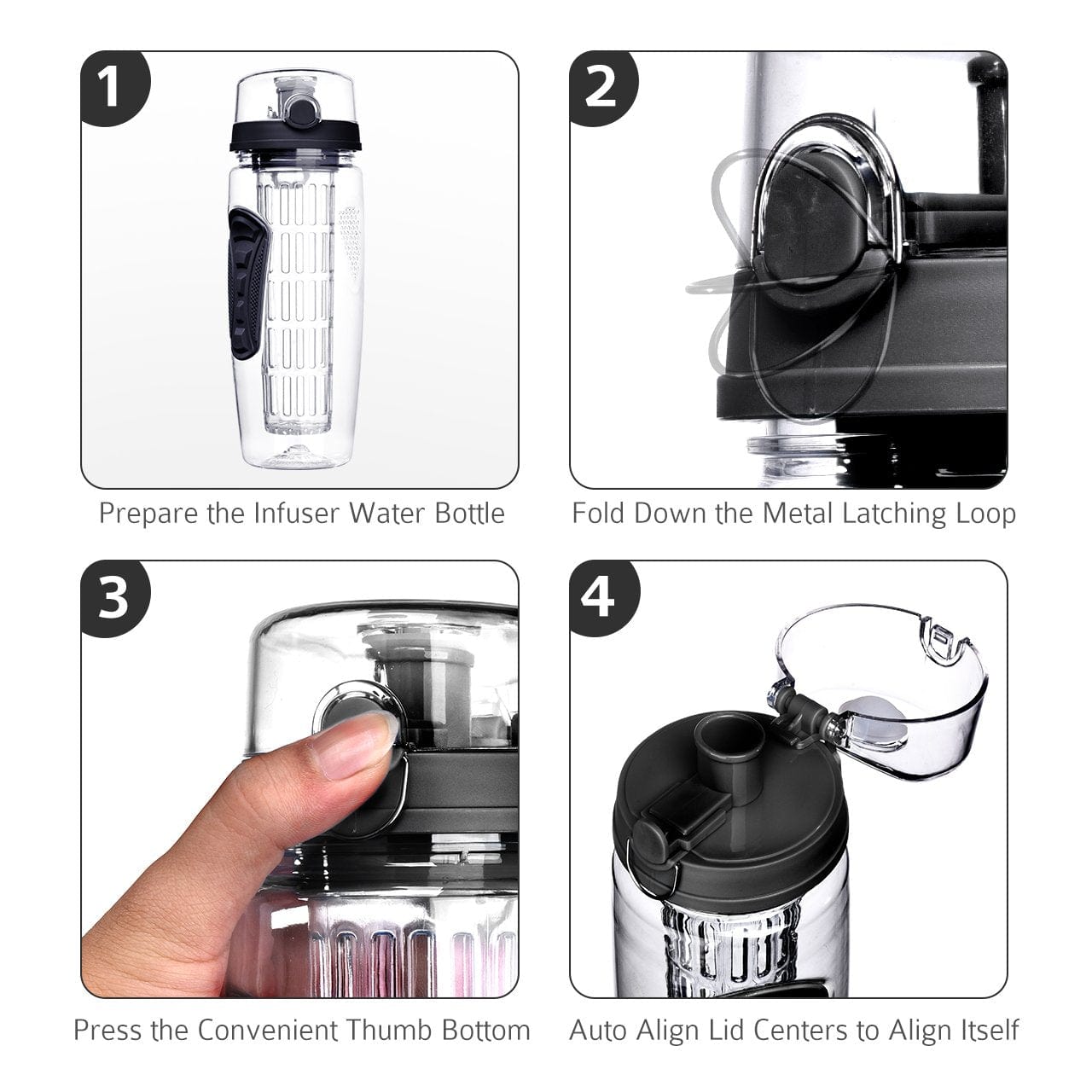 32 oz Fruit infuser Water Bottle