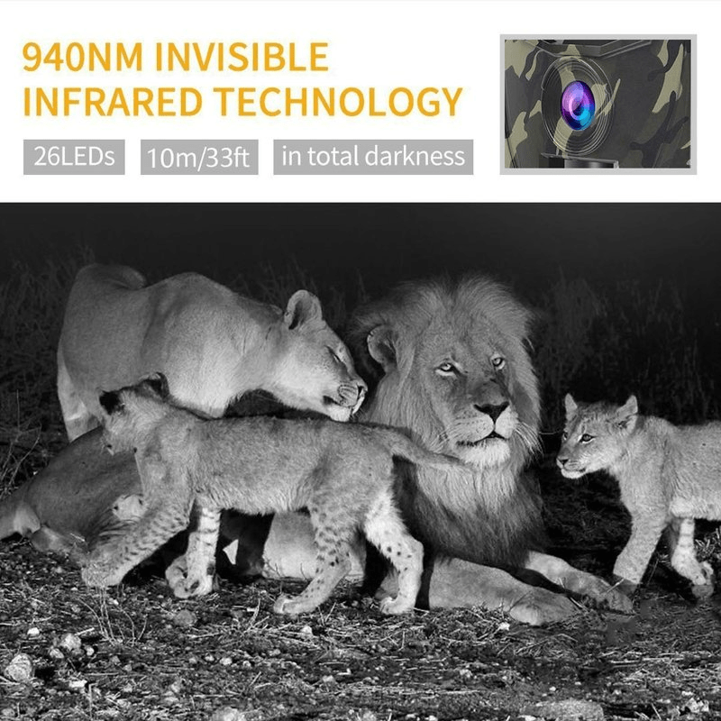 12MP 1080P Night Vision Trail Wildlife Camera